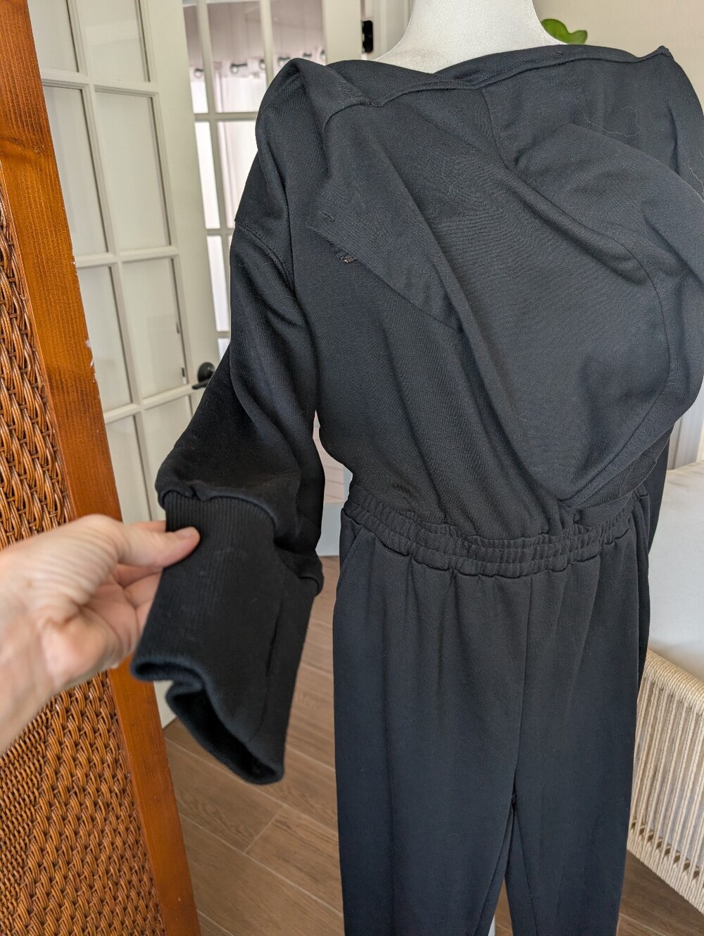 Anrabess black jogger jumpsuit XL - Picture 5 of 11